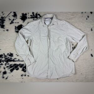 Wrangler Men’s Beige Long Sleeve Button Down Shirt Size Large